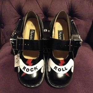 Anarchic brand Rock and Roll mary janes